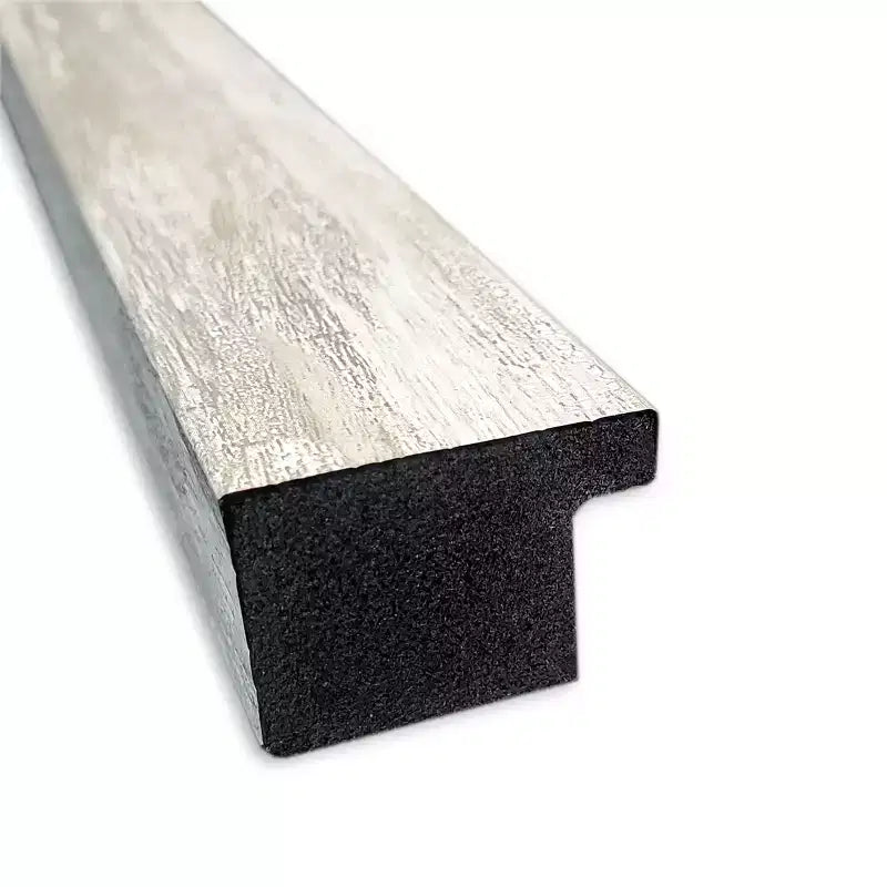 38"x26" rissiger metallischer schmaler Wandspiegel – modernes Rechteck, inklusive Montagematerial