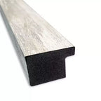 38"x26" rissiger metallischer schmaler Wandspiegel – modernes Rechteck, inklusive Montagematerial
