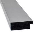30"x30" quadratischer Wandspiegel aus gebürstetem Nickel – moderner Polystyrolrahmen