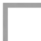 30"x30" quadratischer Wandspiegel aus gebürstetem Nickel – moderner Polystyrolrahmen
