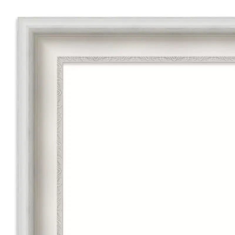 32"x32" Parlor weißer quadratischer Badezimmerspiegel – inklusive Montagematerial