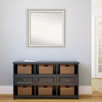 32"x32" Parlor weißer quadratischer Badezimmerspiegel – inklusive Montagematerial