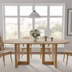 67" Moderner ovaler Bauernhaus-Esstisch – Für 6 Personen, Küche & Esszimmer