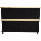 Weinregal Sideboard Buffet Konsolentisch – Aufbewahrungsschrank, Schwarz