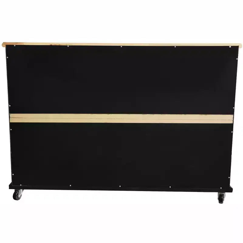 Weinregal Sideboard Buffet Konsolentisch – Aufbewahrungsschrank, Schwarz