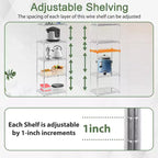 6-Tier Heavy-Duty Wire Shelf Unit – Metal Shelving for Books, Toys, Clothes & Kitchenware