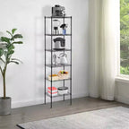 6-Tier Heavy-Duty Wire Shelf Unit – Metal Shelving for Books, Toys, Clothes & Kitchenware