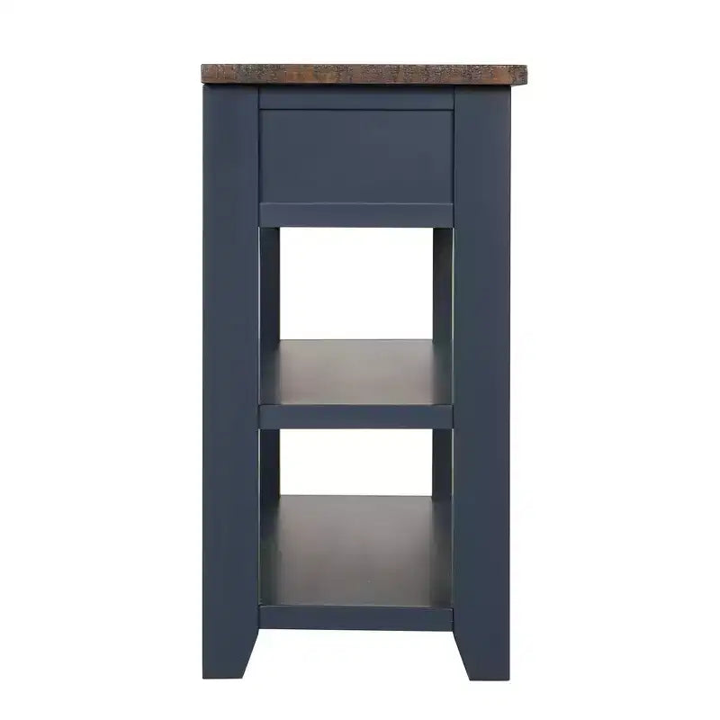 Klassischer Vintage Konsolentisch – 3 Aufbewahrungsschubladen & 2 offene Regale, Flur & Wohnzimmer  
