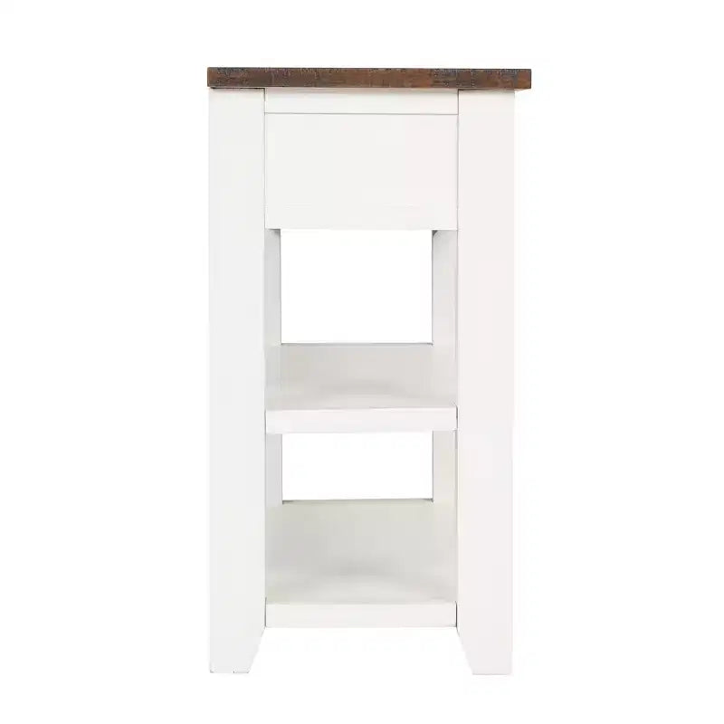 Klassischer Vintage Konsolentisch – 3 Aufbewahrungsschubladen & 2 offene Regale, Flur & Wohnzimmer  