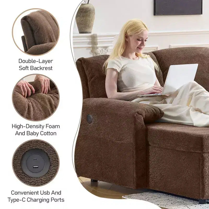 Samt U-förmiges Eck-Schlafsofa – Ecksofa mit Bettfunktion, gepolstert