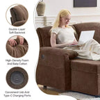 Samt U-förmiges Eck-Schlafsofa – Ecksofa mit Bettfunktion, gepolstert