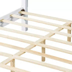 Cadre de lit en bois moderne avec tête et pied de lit – Lignes épurées, construction solide