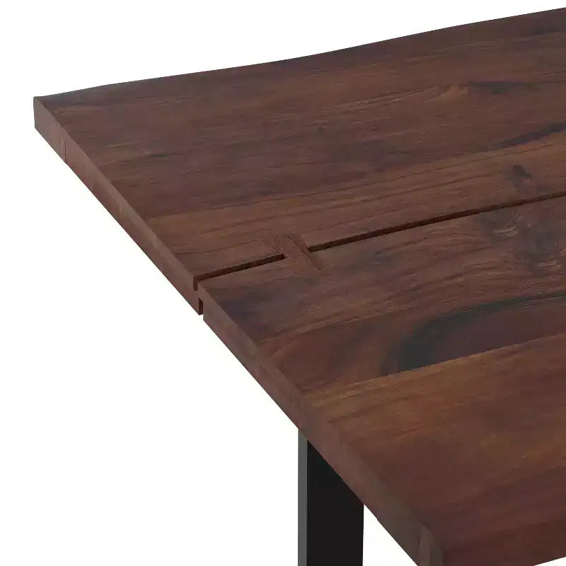 Tavolo da Pranzo Rettangolare 72"x36" Moderno Industriale – Struttura Robusta, Sala da Pranzo