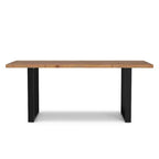 Tavolo da Pranzo Rettangolare 72"x36" Moderno Industriale – Struttura Robusta, Sala da Pranzo