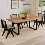 Tavolo da Pranzo Rettangolare 72"x36" Moderno Industriale – Struttura Robusta, Sala da Pranzo