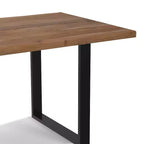 Tavolo da Pranzo Rettangolare 72"x36" Moderno Industriale – Struttura Robusta, Sala da Pranzo