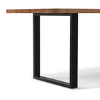 Tavolo da Pranzo Rettangolare 72"x36" Moderno Industriale – Struttura Robusta, Sala da Pranzo