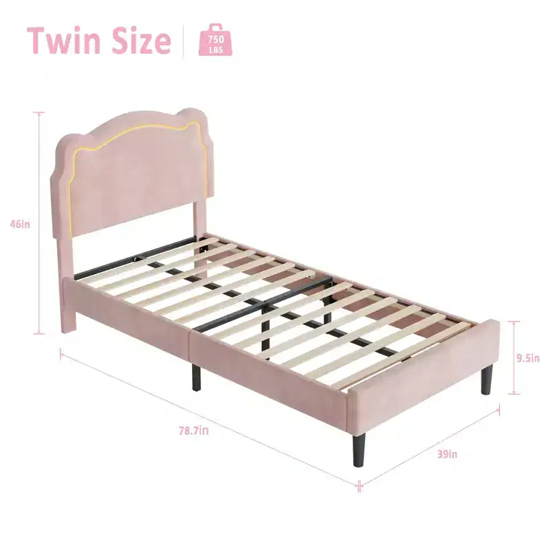 Luxuriöses Samt-Plattformbettgestell mit verstellbarem Bären-Kopfteil, geräuschfreies gepolstertes Bett, kein Boxspring erforderlich, modernes Schlafzimmer-Highlight  