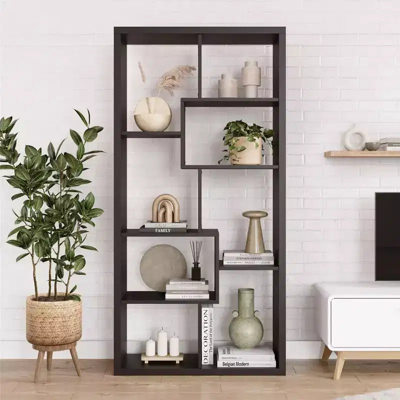 Scandinavian Tall Bookcase – Minimalist Design, Leva Style