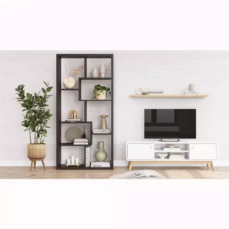 Libreria alta scandinava – design minimalista, stile Leva