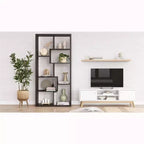 Libreria alta scandinava – design minimalista, stile Leva