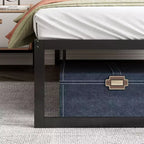 14" metalen platformbedframe – stevig staal, geen boxspring nodig, zwart